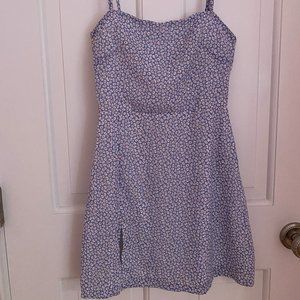 Light Blue Floral Summer Dress